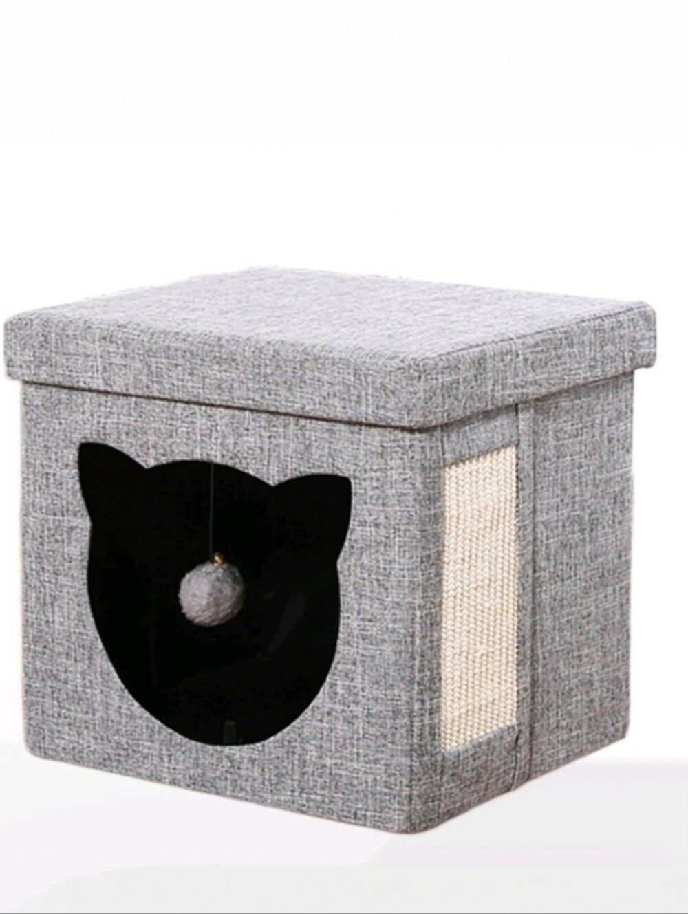 Vibrant Life Cat Cube Condo In GRAY, Satisfy your cat's desire to play and rest!